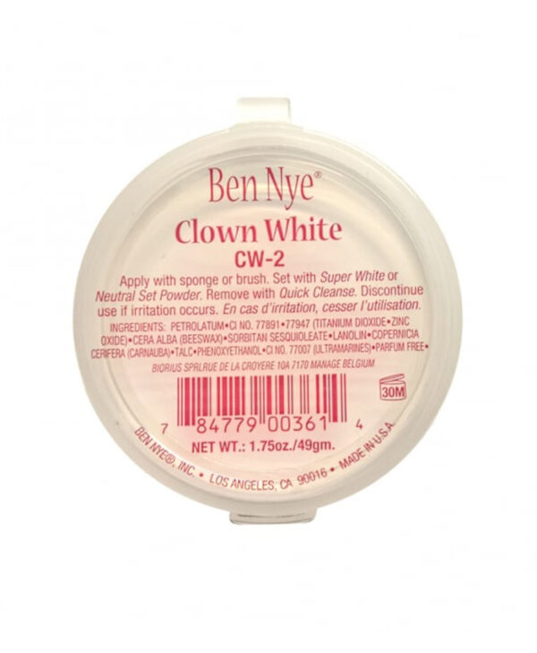 clown white Ben Nye maquillaje creme blanco profesional caracterización fx payaso rostro comprar bilbao vizcaya