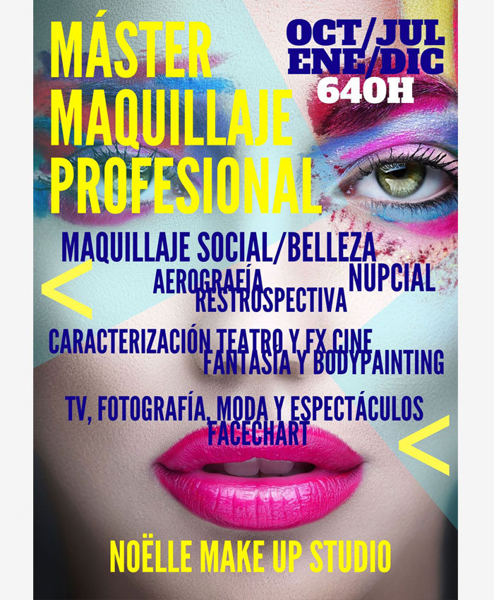 Curso Máster en Maquillaje Profesional Octubre 2023 – Noelle Makeup Studio