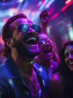 glow party Glitter bar fiesta brillo neon Bilbao servicio bar discoteca fiesta